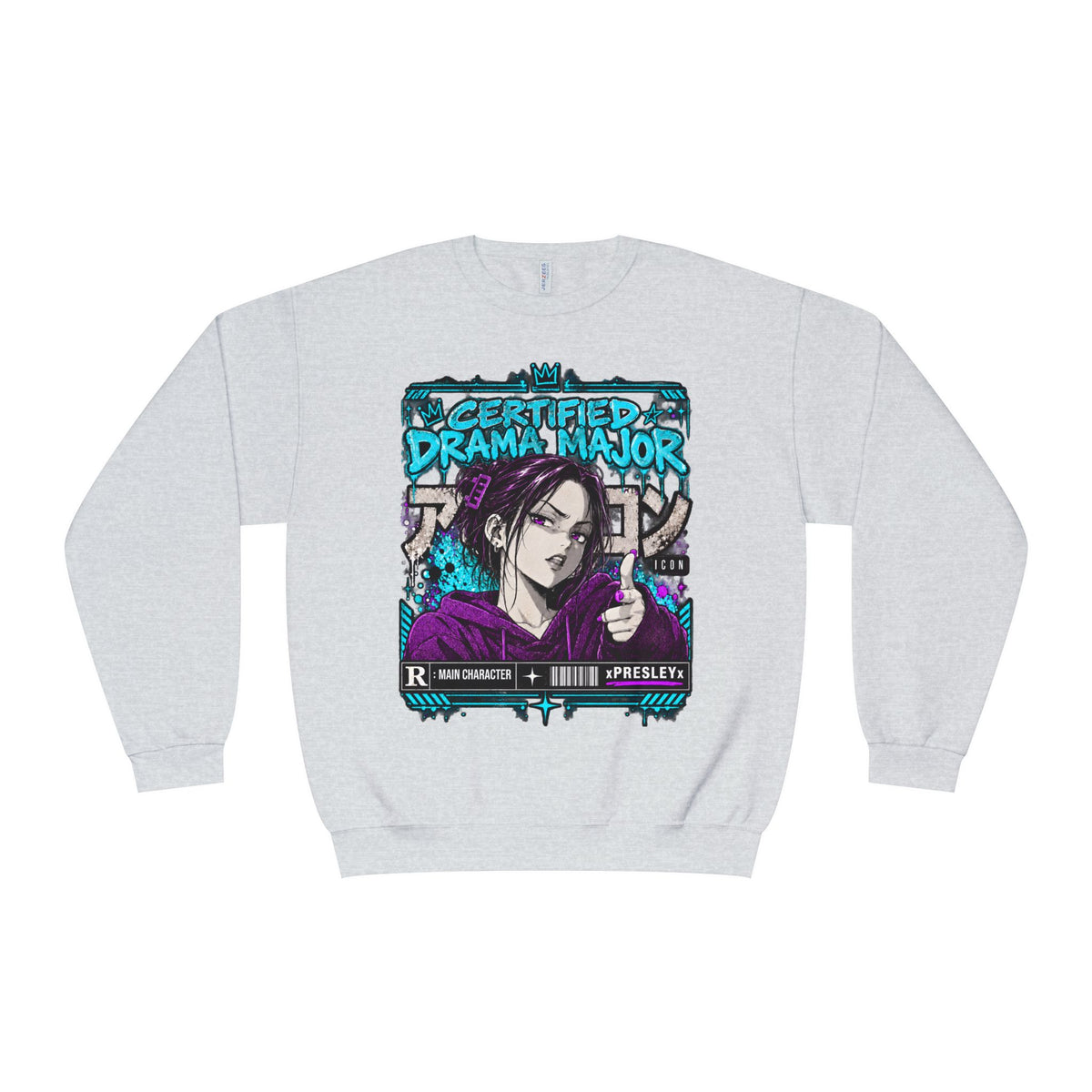 xPRESLEYx - "Drama Major" - Crewneck