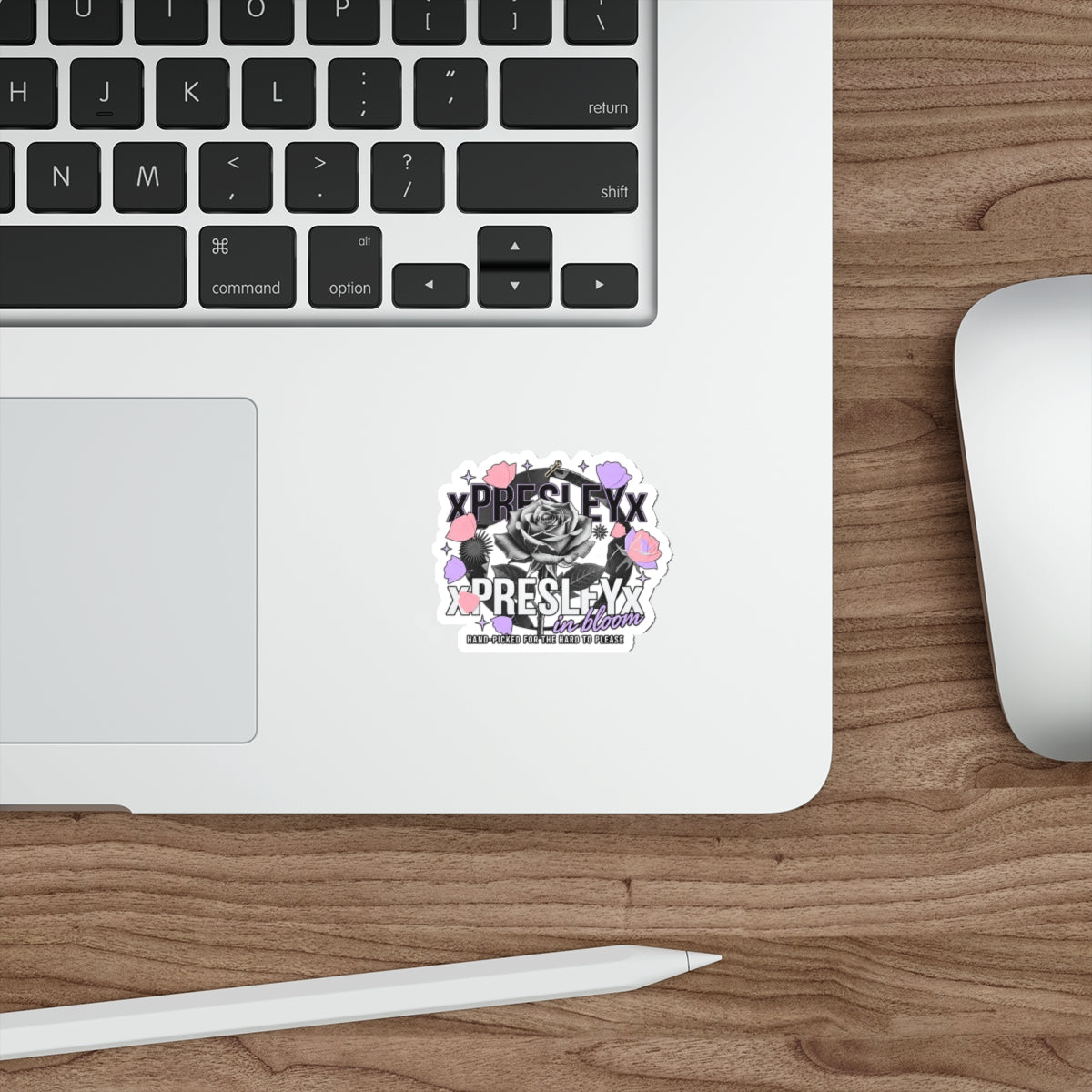 xPRESLEYx - "Pressed Rose Crest Peel" - Cut Stickers