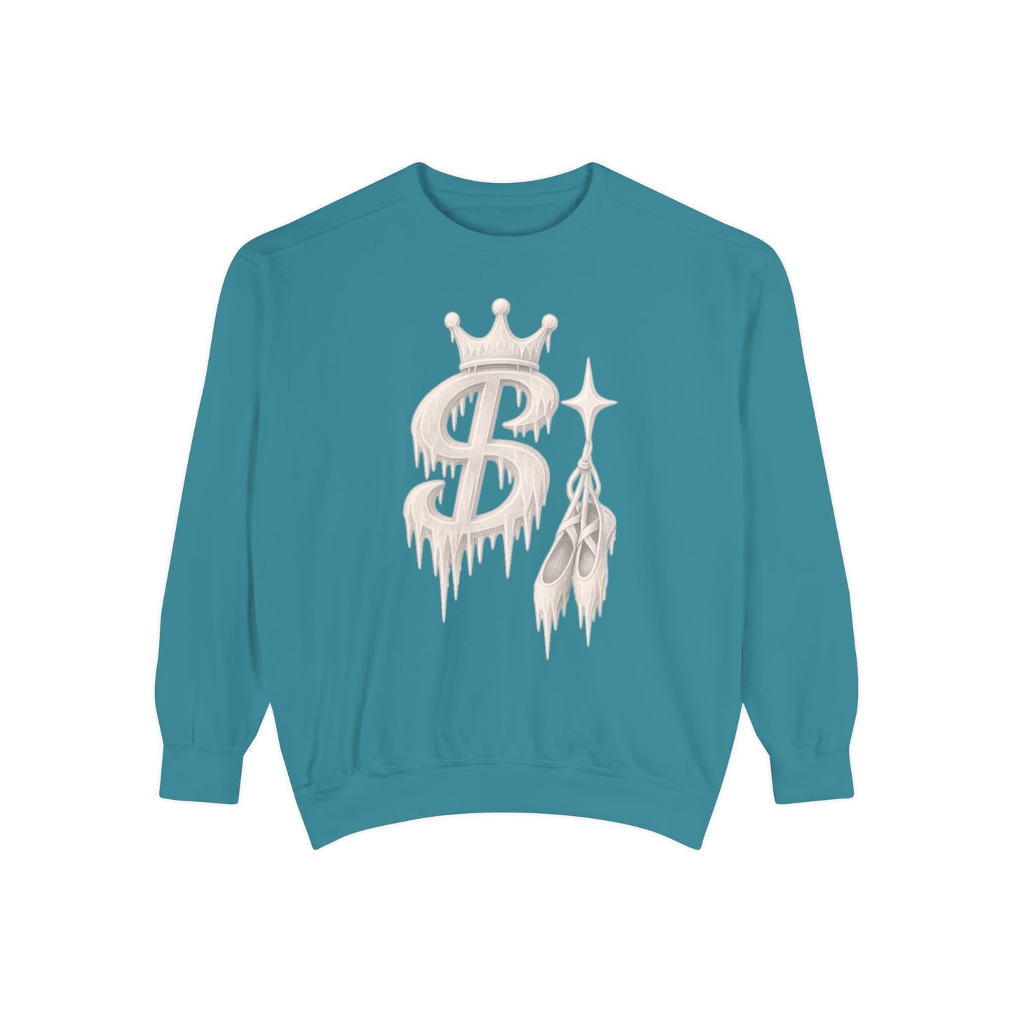 xPRESLAYx - White Frozen Logo - Adult Crewneck