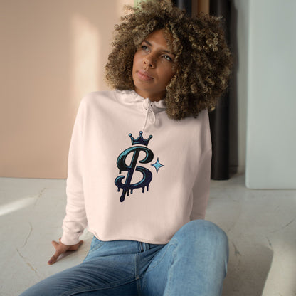 xPRESLAYx - Blue Logo - Women’s Cropped Hoodie