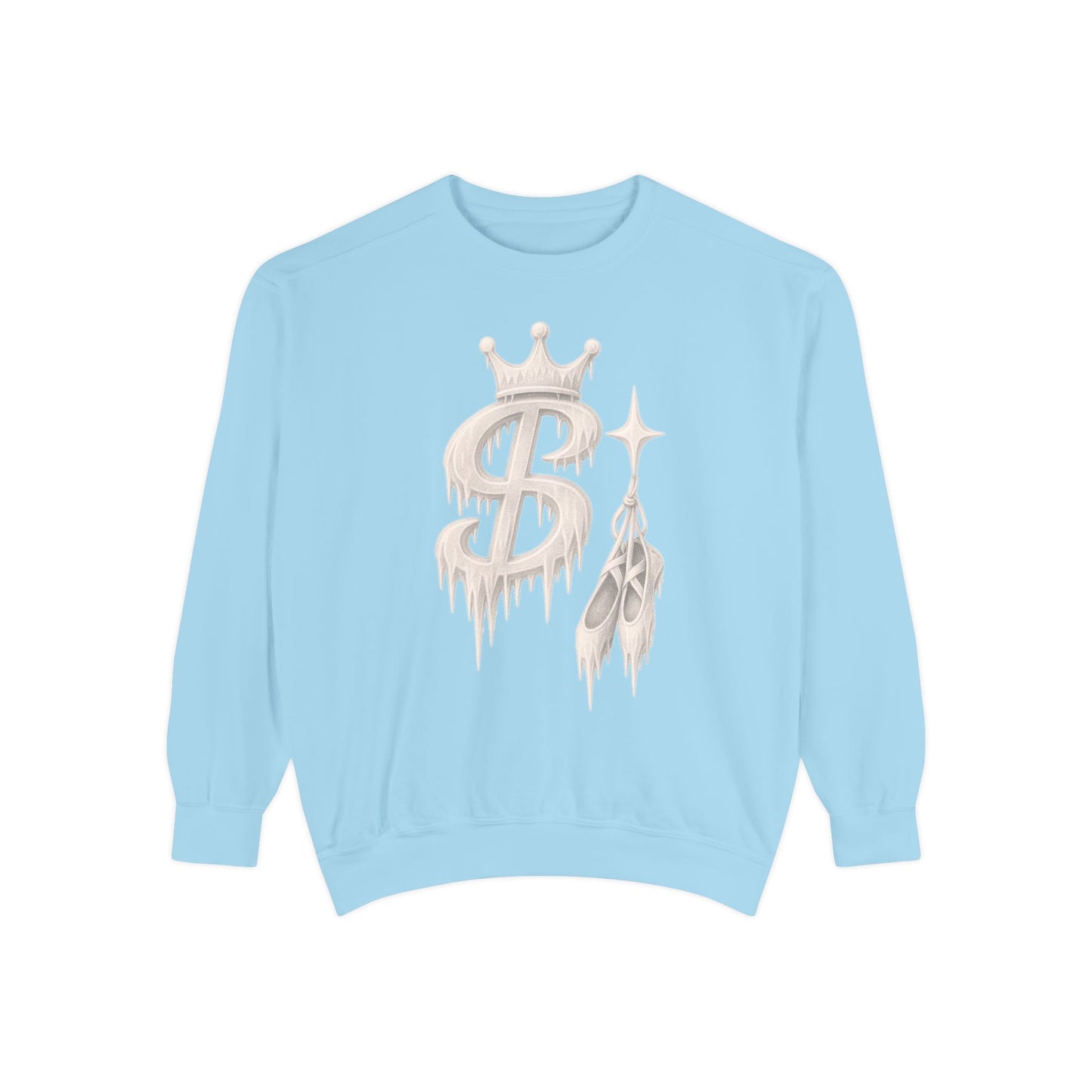 xPRESLAYx - White Frozen Logo - Adult Crewneck