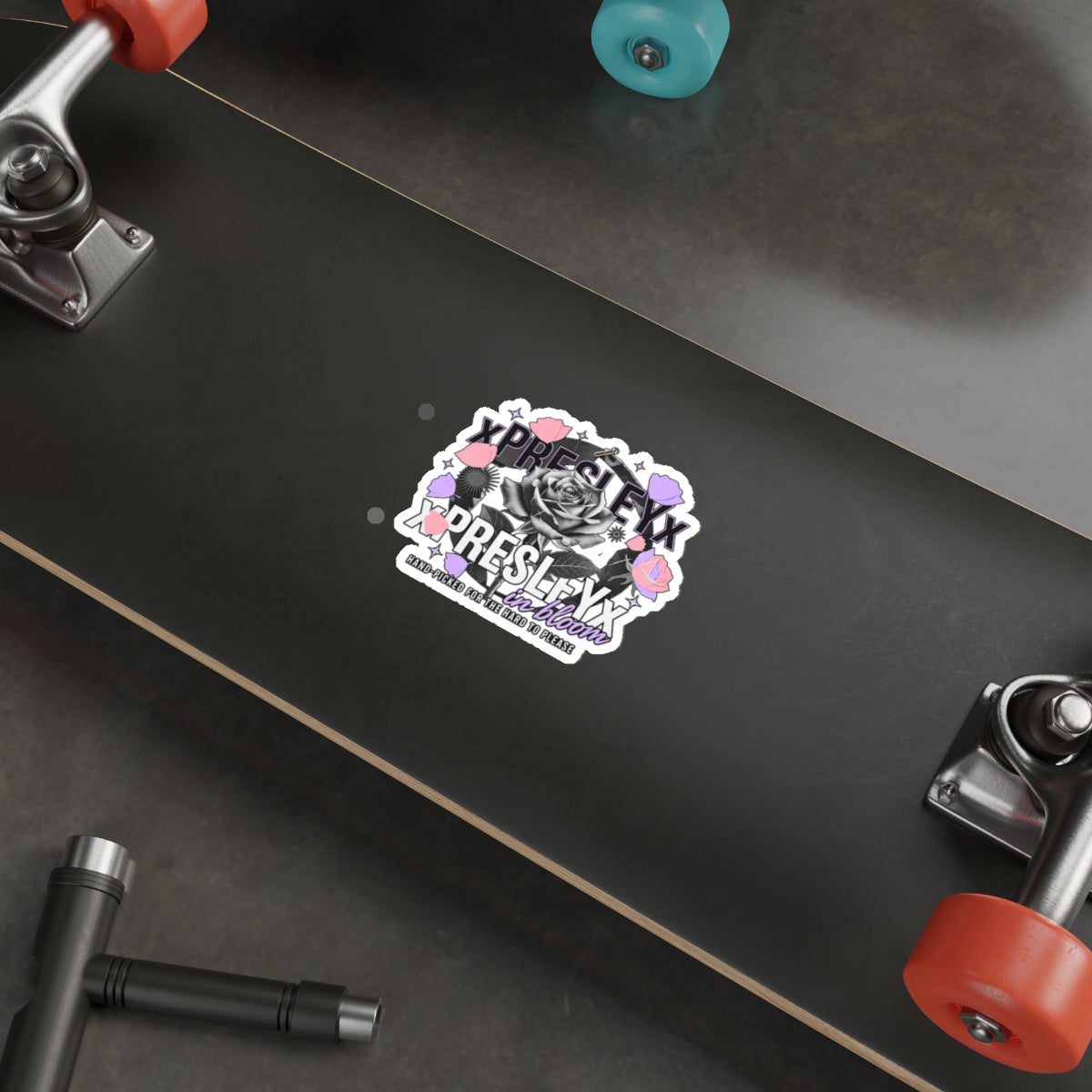 xPRESLEYx - "Pressed Rose Crest Peel" - Cut Stickers