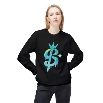 xPRESLAYx - Cyan Logo - Adult Crewneck Sweatshirt
