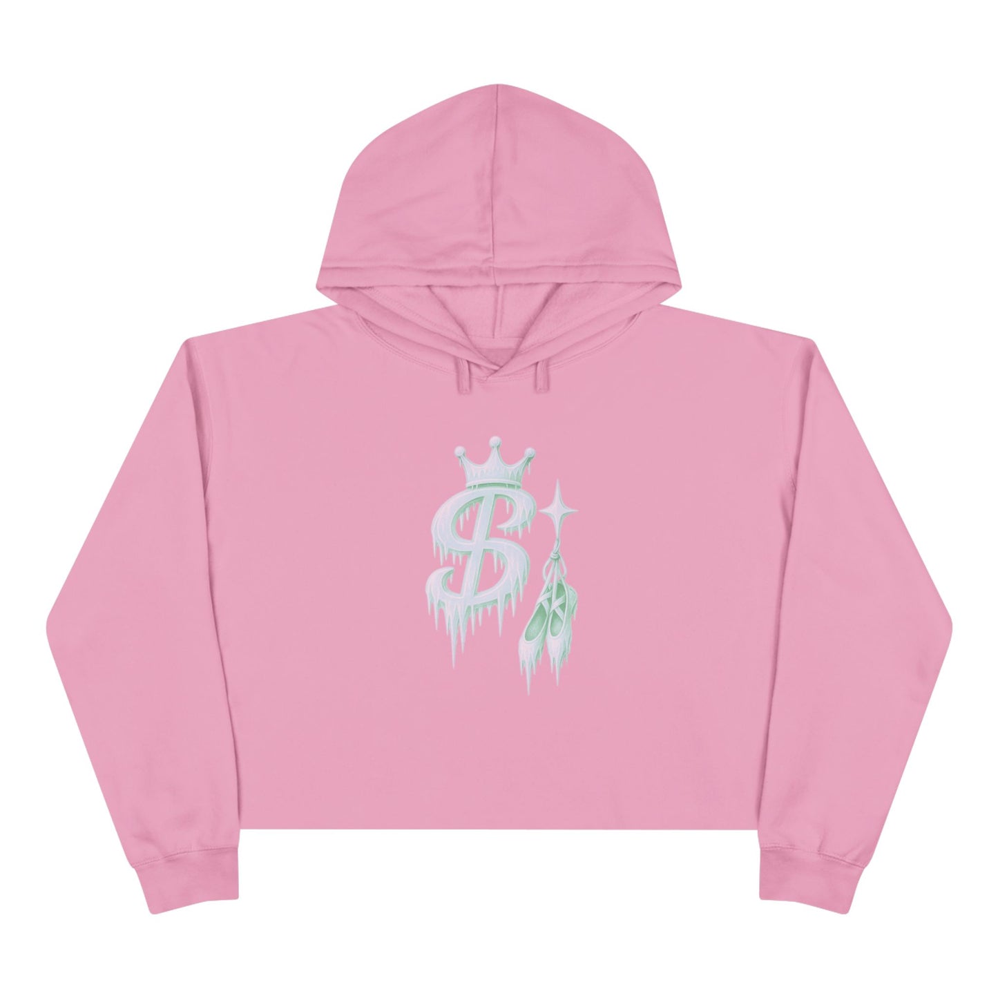 xPreslayx - Purple Frozen Logo - Women’s Crop Hoodie