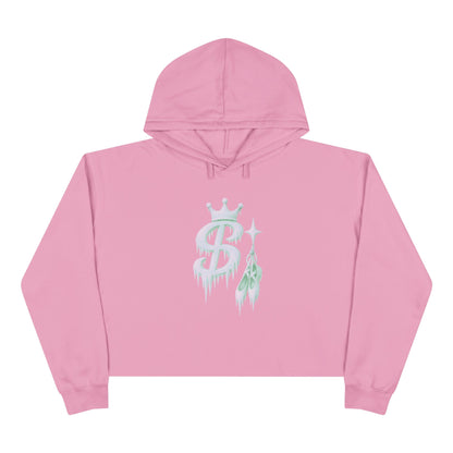 xPreslayx - Purple Frozen Logo - Women’s Crop Hoodie