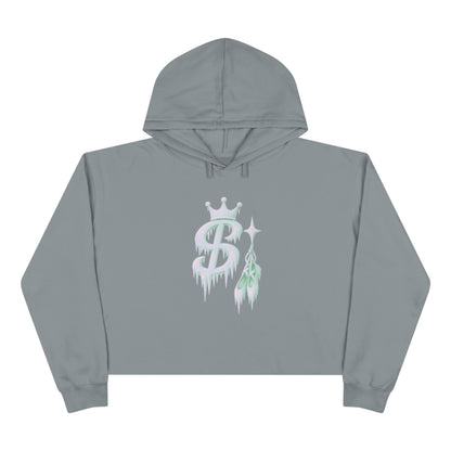 xPreslayx - Purple Frozen Logo - Women’s Crop Hoodie