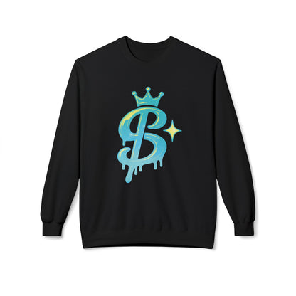 xPRESLAYx - Cyan Logo - Adult Crewneck Sweatshirt
