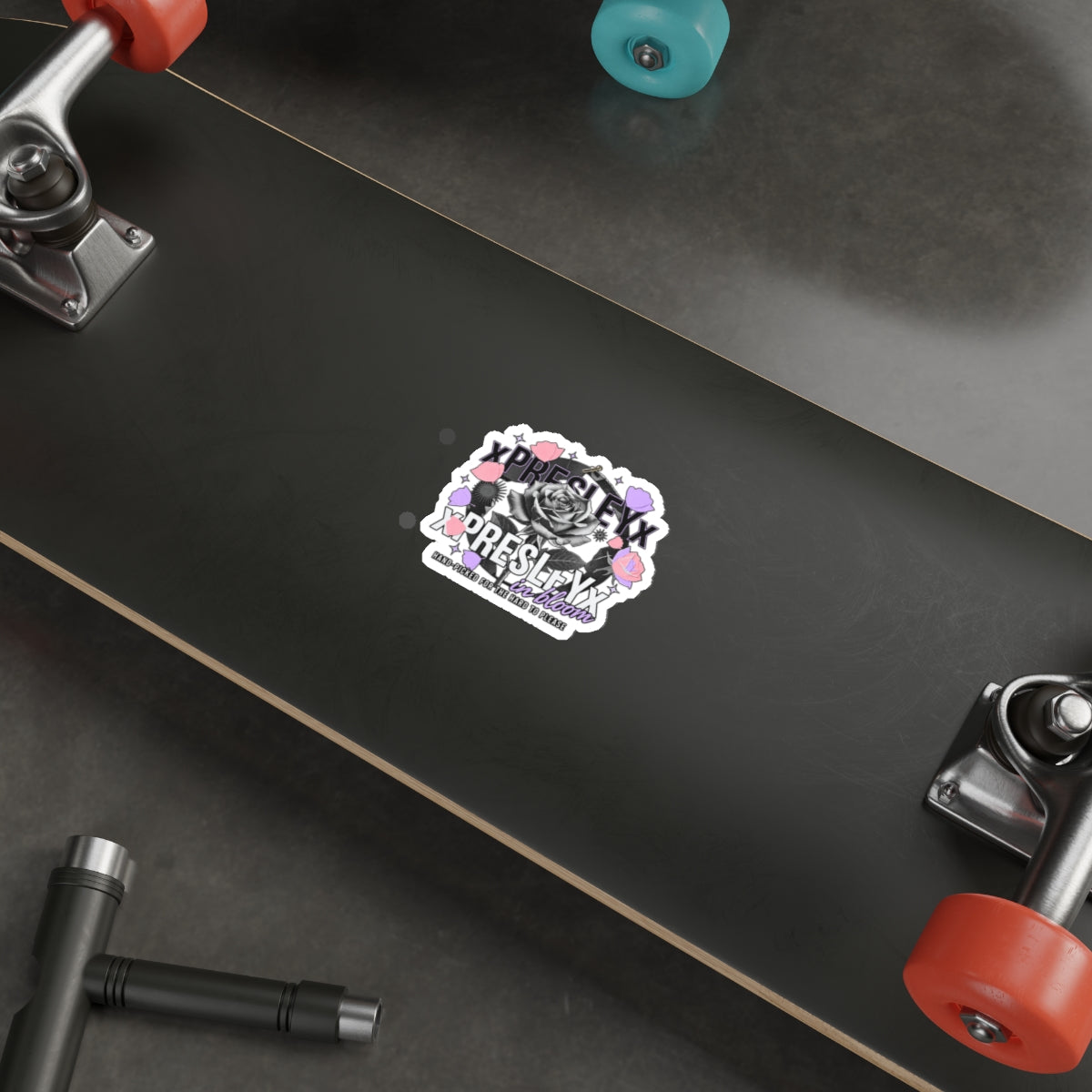 xPRESLEYx - "Pressed Rose Crest Peel" - Cut Stickers