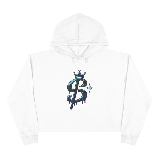 xPRESLAYx - Blue Logo - Women’s Cropped Hoodie
