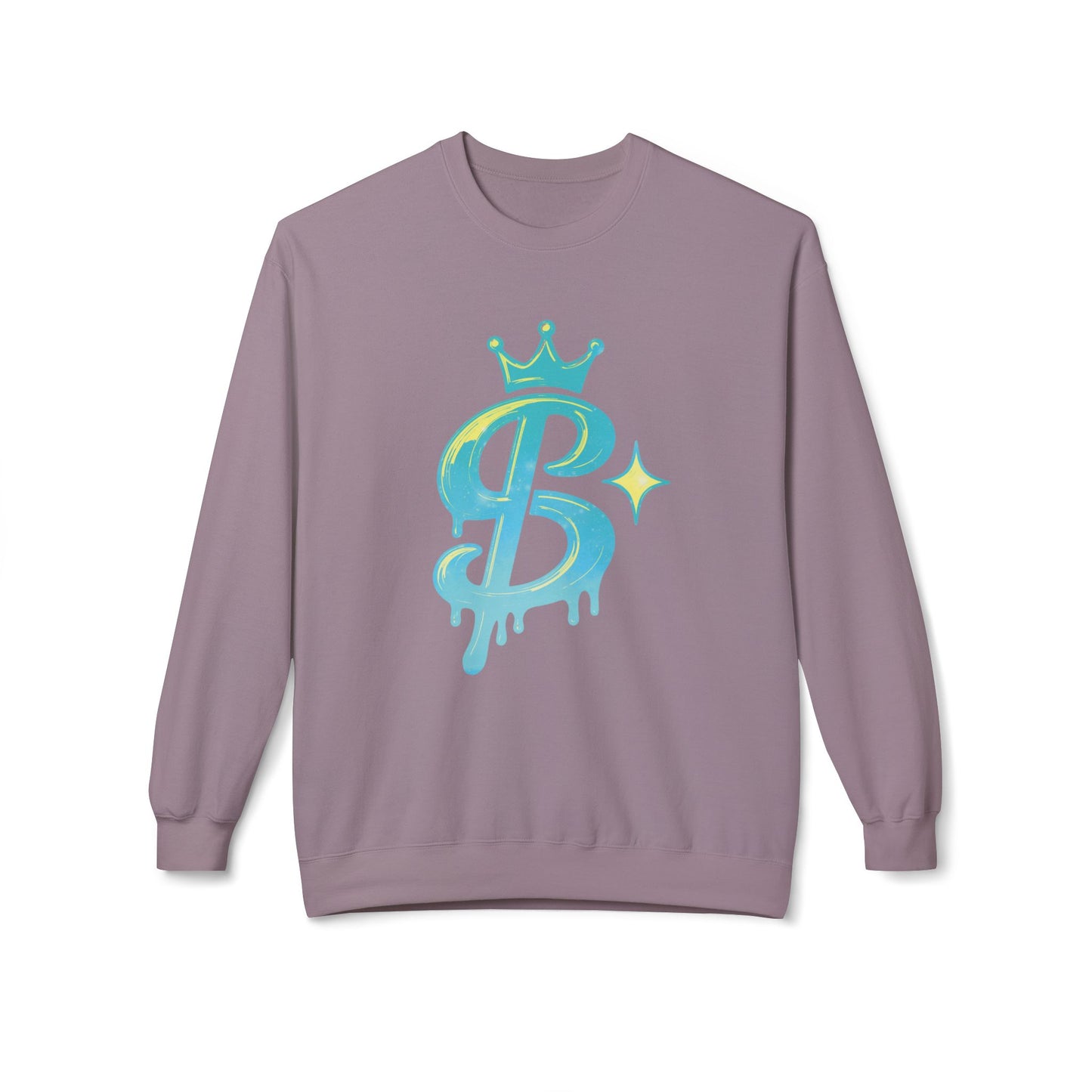 xPRESLAYx - Cyan Logo - Adult Crewneck Sweatshirt