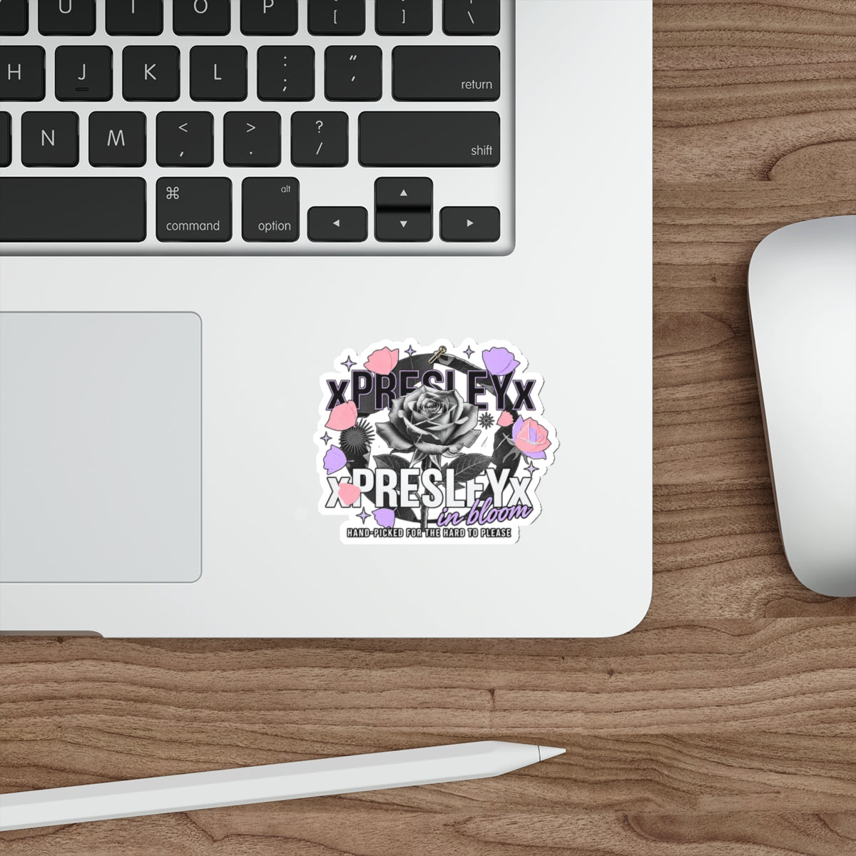 xPRESLEYx - "Pressed Rose Crest Peel" - Cut Stickers