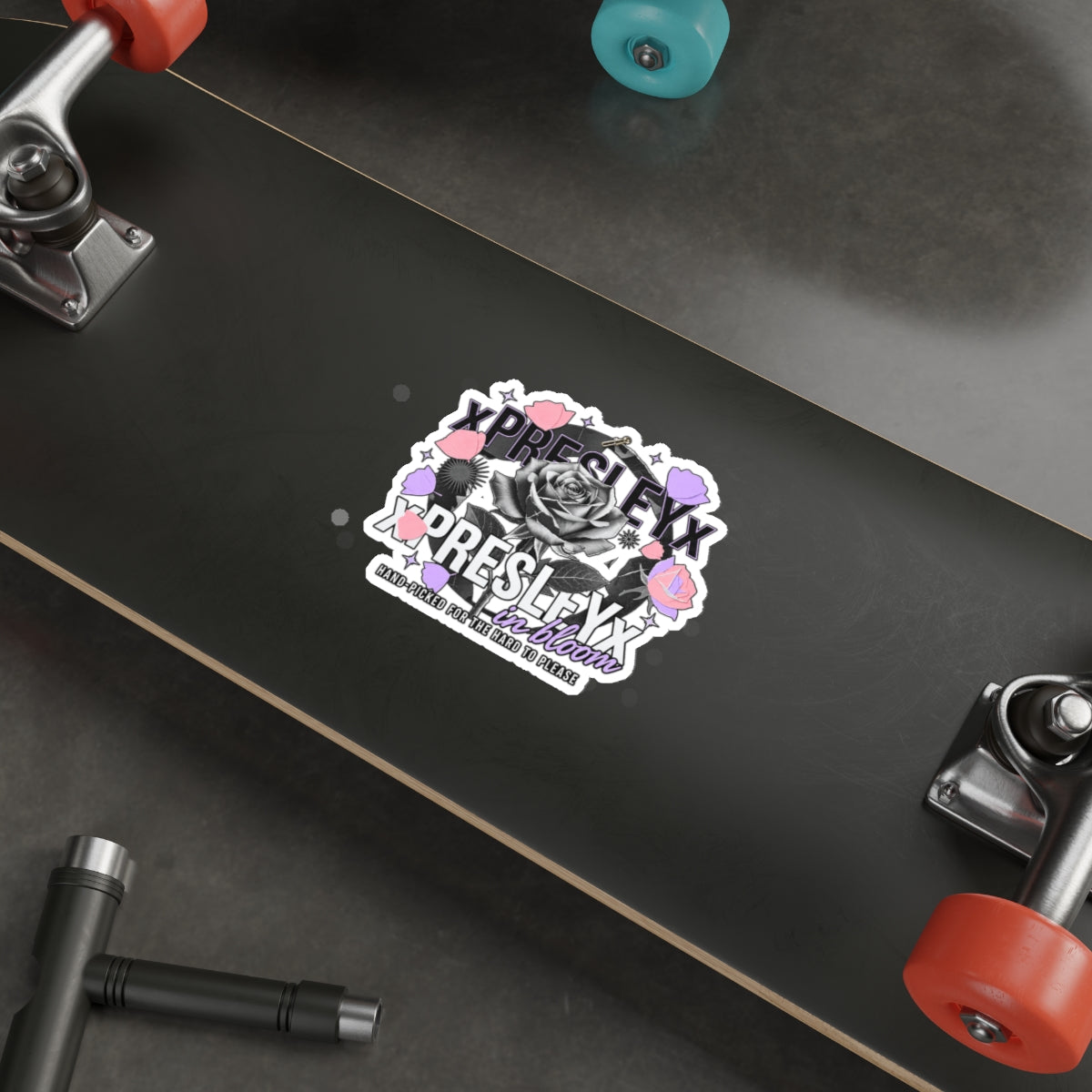 xPRESLEYx - "Pressed Rose Crest Peel" - Cut Stickers