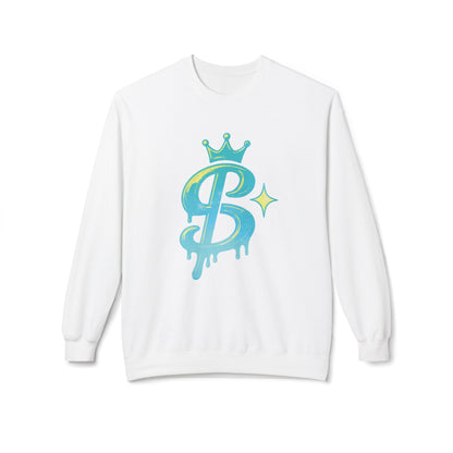 xPRESLAYx - Cyan Logo - Adult Crewneck Sweatshirt