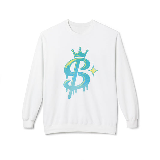 xPRESLAYx - Cyan Logo - Adult Crewneck Sweatshirt