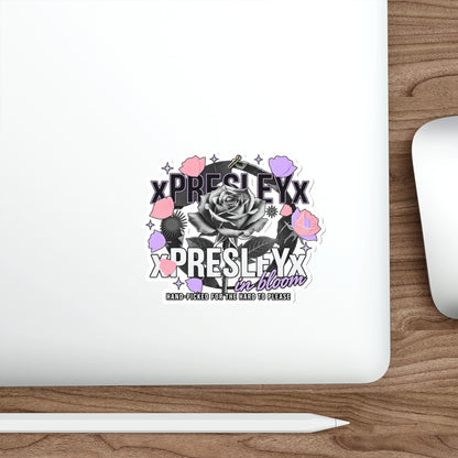 xPRESLEYx - "Pressed Rose Crest Peel" - Cut Stickers